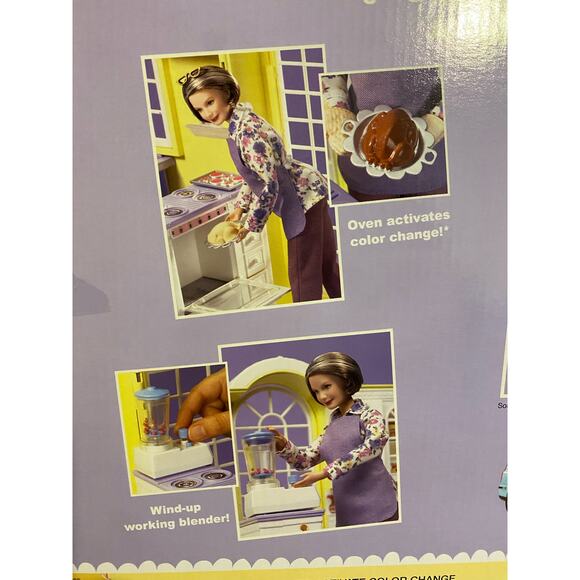 HTF Barbie 2002 Happy Grandma's Kitchen Set- RARE! - Picture 4 of 11